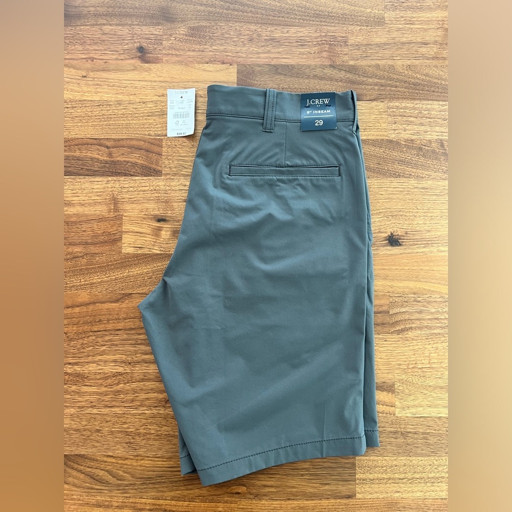 J. Crew 9” Tech Short - Color Tarnished Metal - Size 29